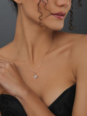 Pearl & Diamond Pendant Necklace