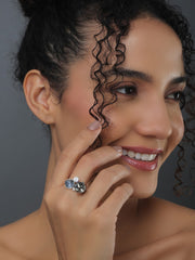 Black Crystal Ring