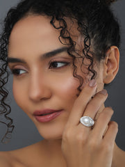 Silver Pearl Ring