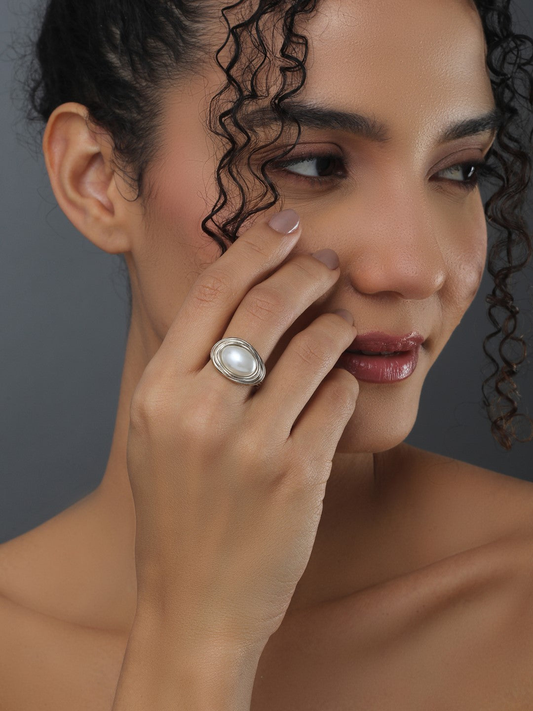 Gold Pearl Ring