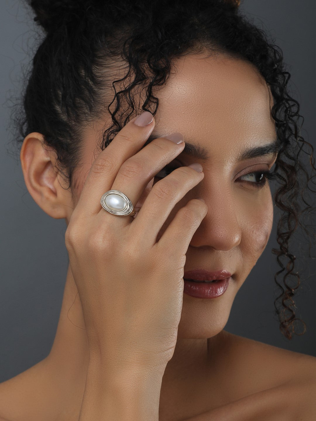 Gold Pearl Ring