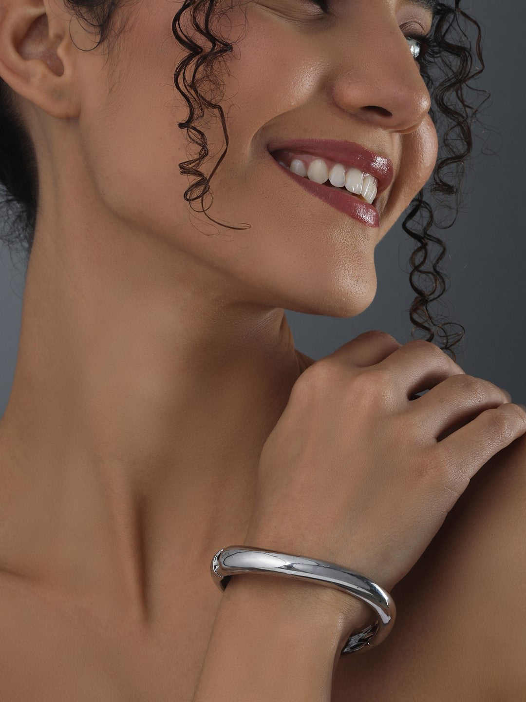 Thin Silver Bangle Perfect for Stacking