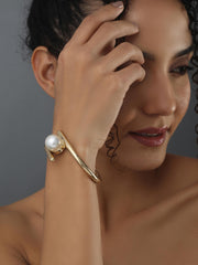 Pearl Gold Bangle