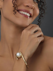 Pearl Gold Bangle
