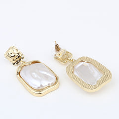 Molten Pearl Drop Earrings