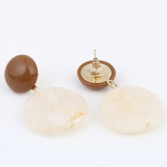 Ivory Gleam Drop Earrings