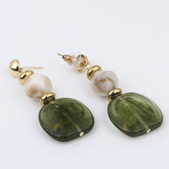 Emerald Tide Drop Earring
