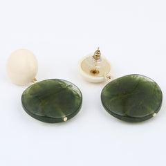 Verdant Glow Drop Earrings