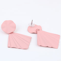 Blush Pink Petal Pop Fan Earrings
