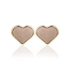 Amour Textured Heart Studs