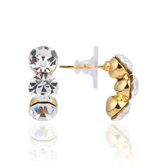 Classic Three-Stone Studs