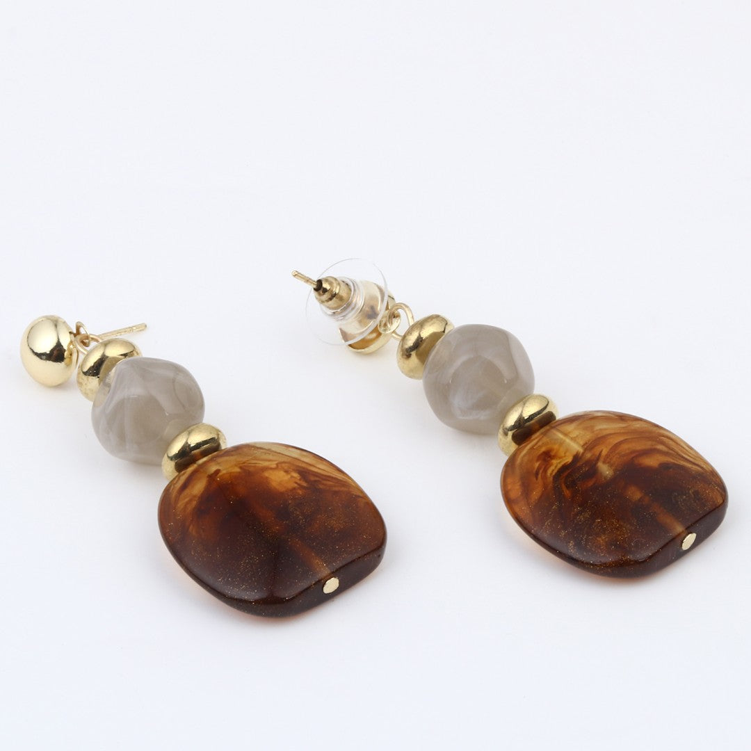 Mocha Drift Drop Earring