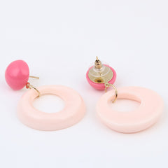 Blush Pink Swirl Earring