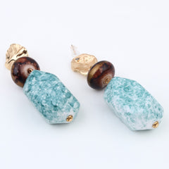 Emerald Aura Drop Earrings