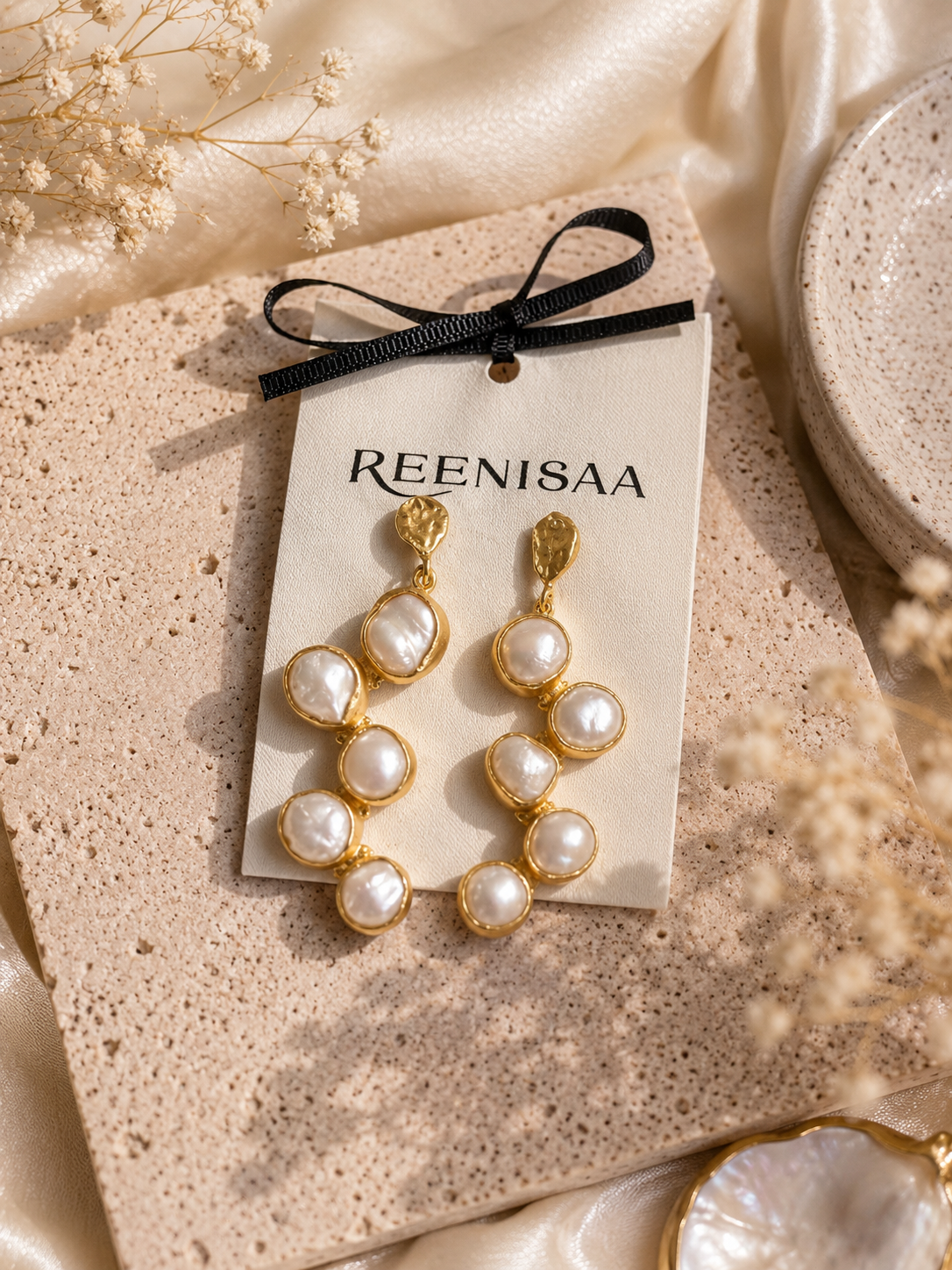 Luna Pearl Drop Earrings