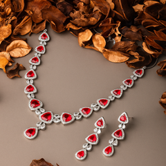 SCARLET GLOW NECKLACE SET