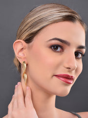 Golden Asymmetrical  Earrings