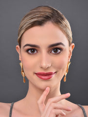 Golden Asymmetrical  Earrings