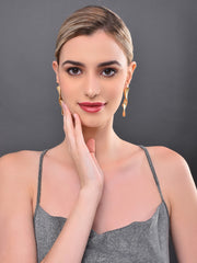 Golden Asymmetrical  Earrings