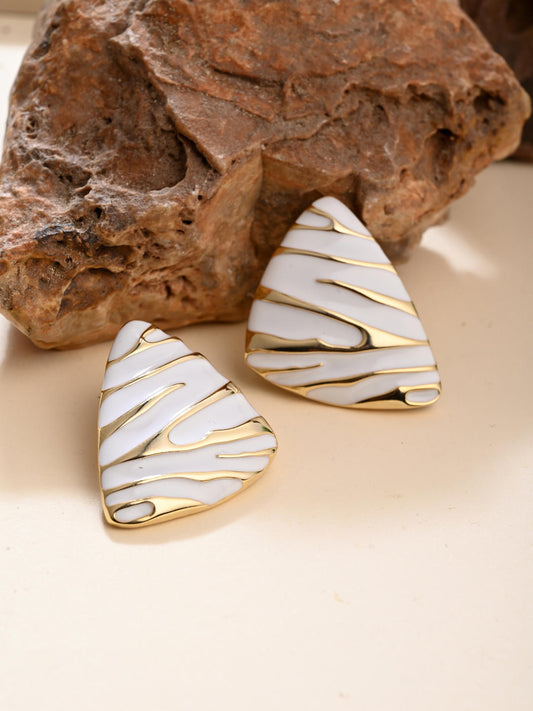 White Sand Dune Earrings