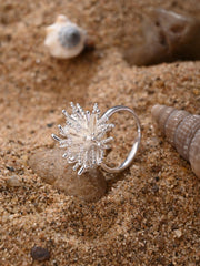 Ocean Blossom Adjustable Ring