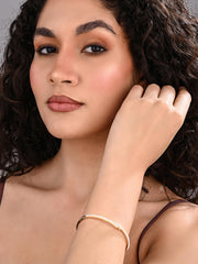 PearlGlow Dual-Row Bangle