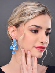 Dazzling  Blue Dangler Earrings