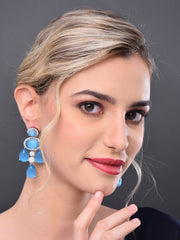 Dazzling  Blue Dangler Earrings
