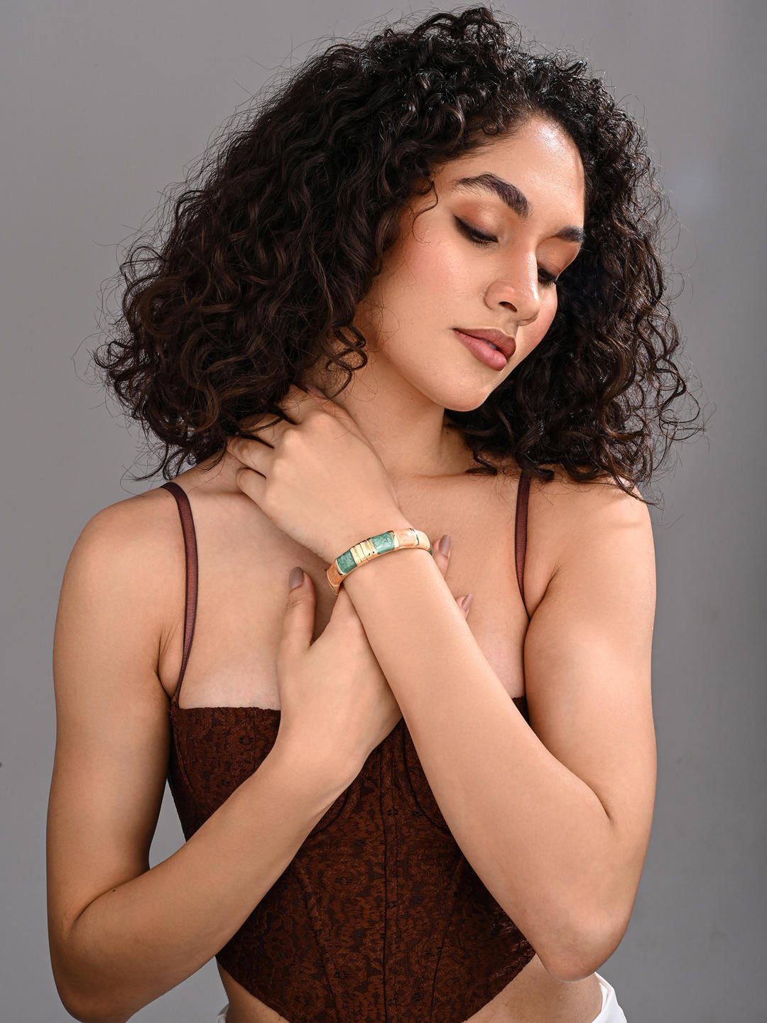 Enamel Voyage Colorblock Bangle