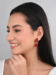 Crimson Drop Earrings