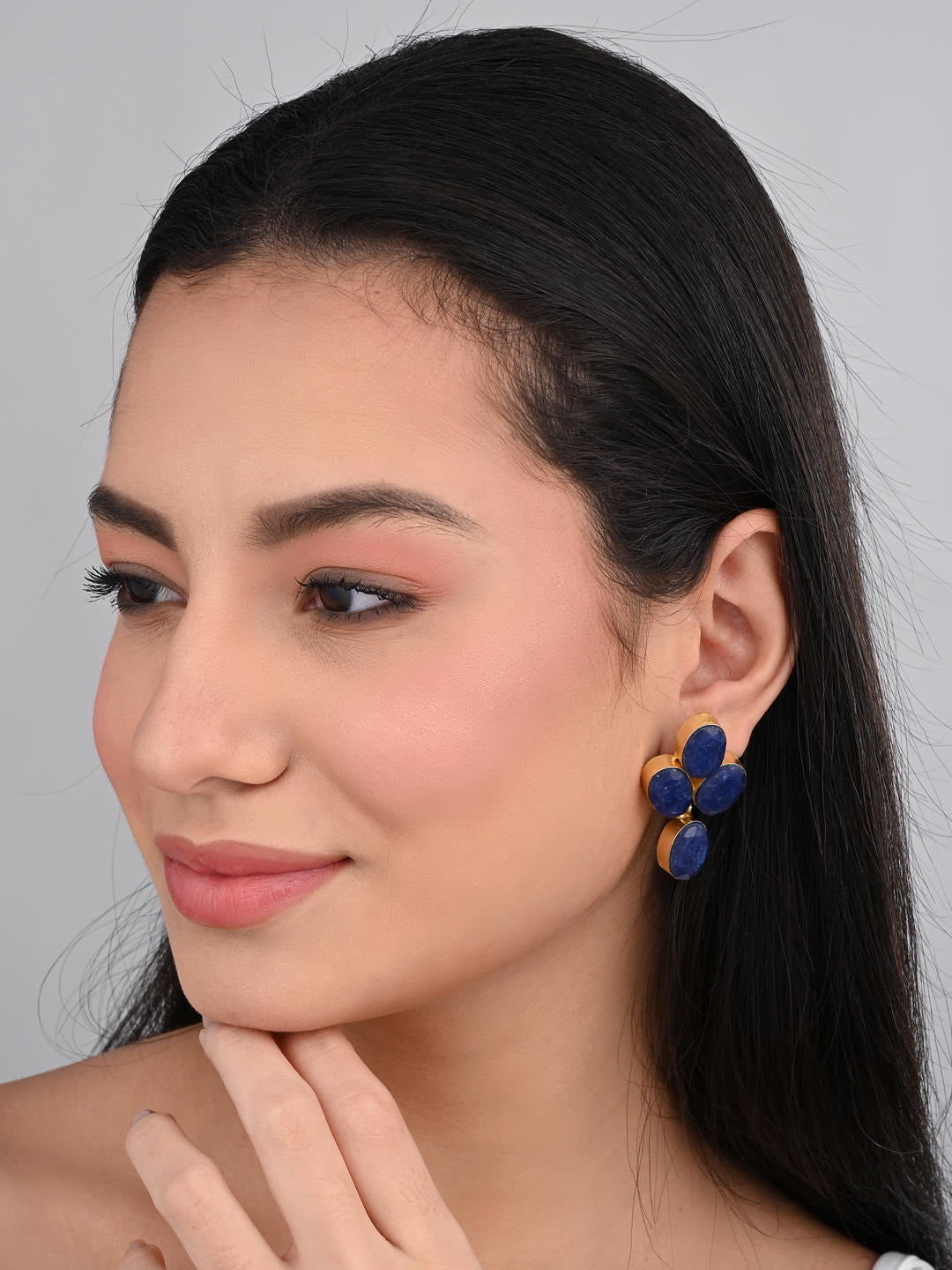 Sapphire Bloom Earrings