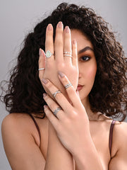 Silver Serenity Ring Ensemble