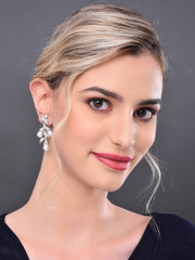 Silver Pearl Drop Earring