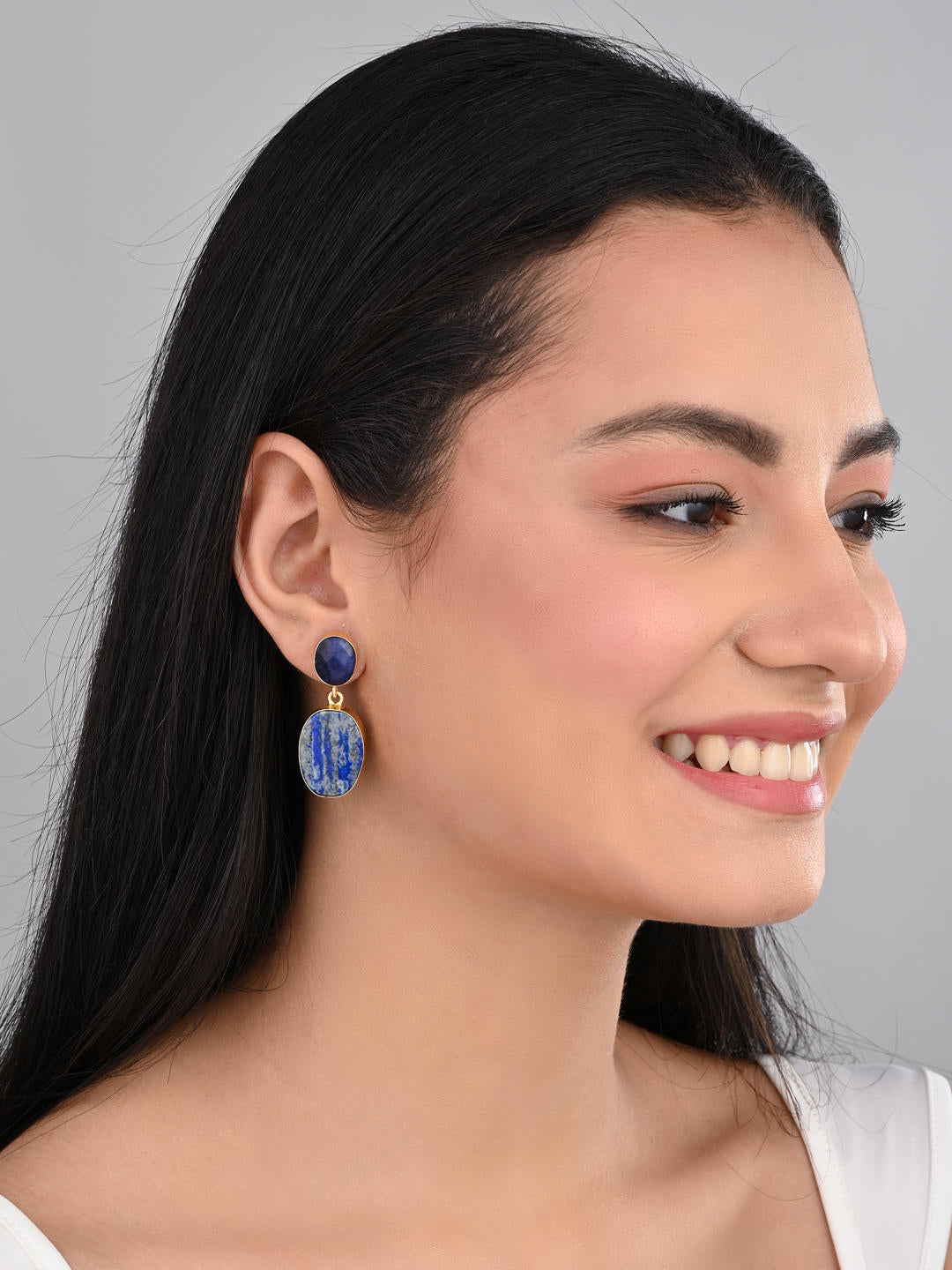 Azure Earth Stone Earrings