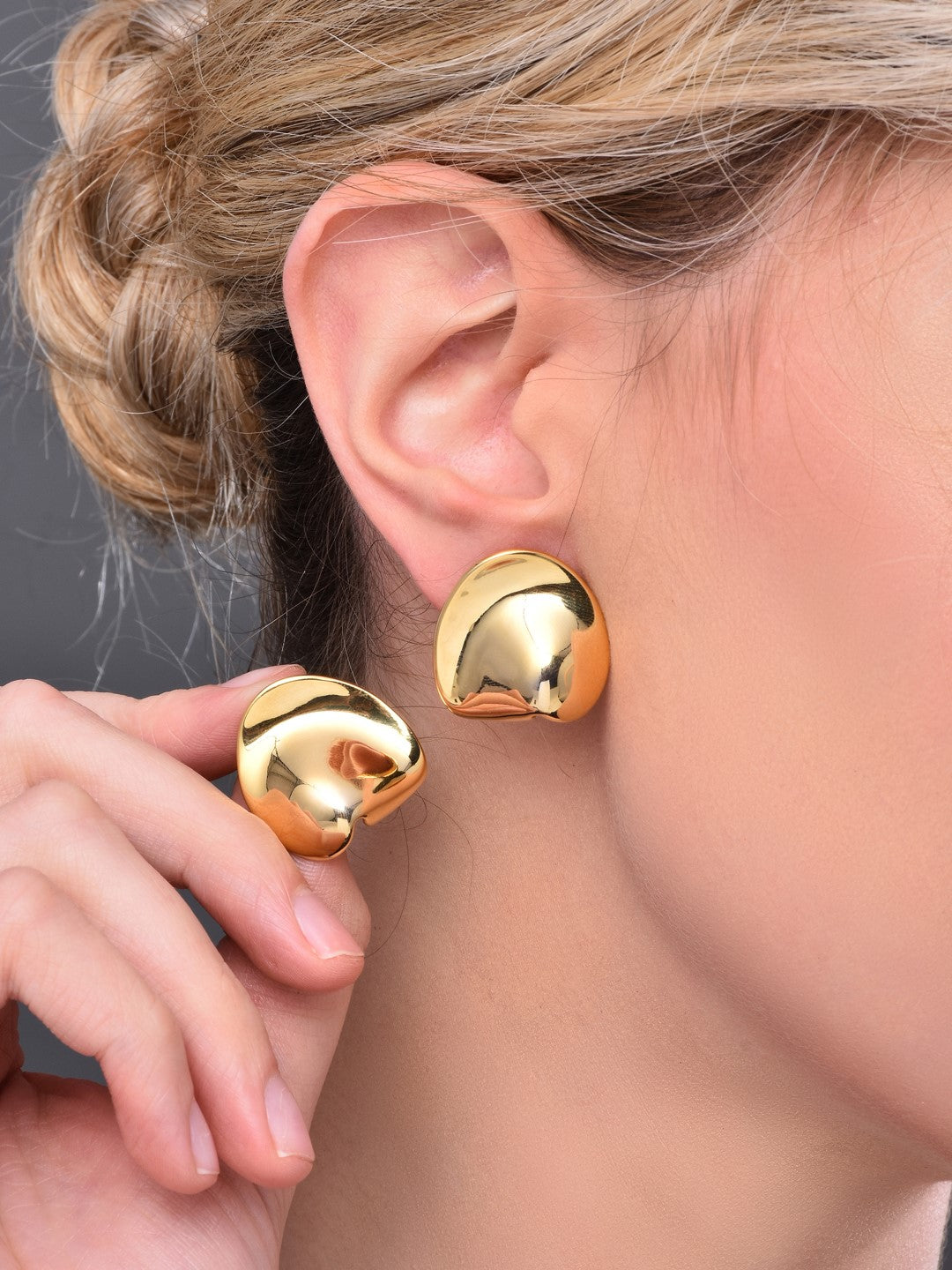 Gold Stud Earring