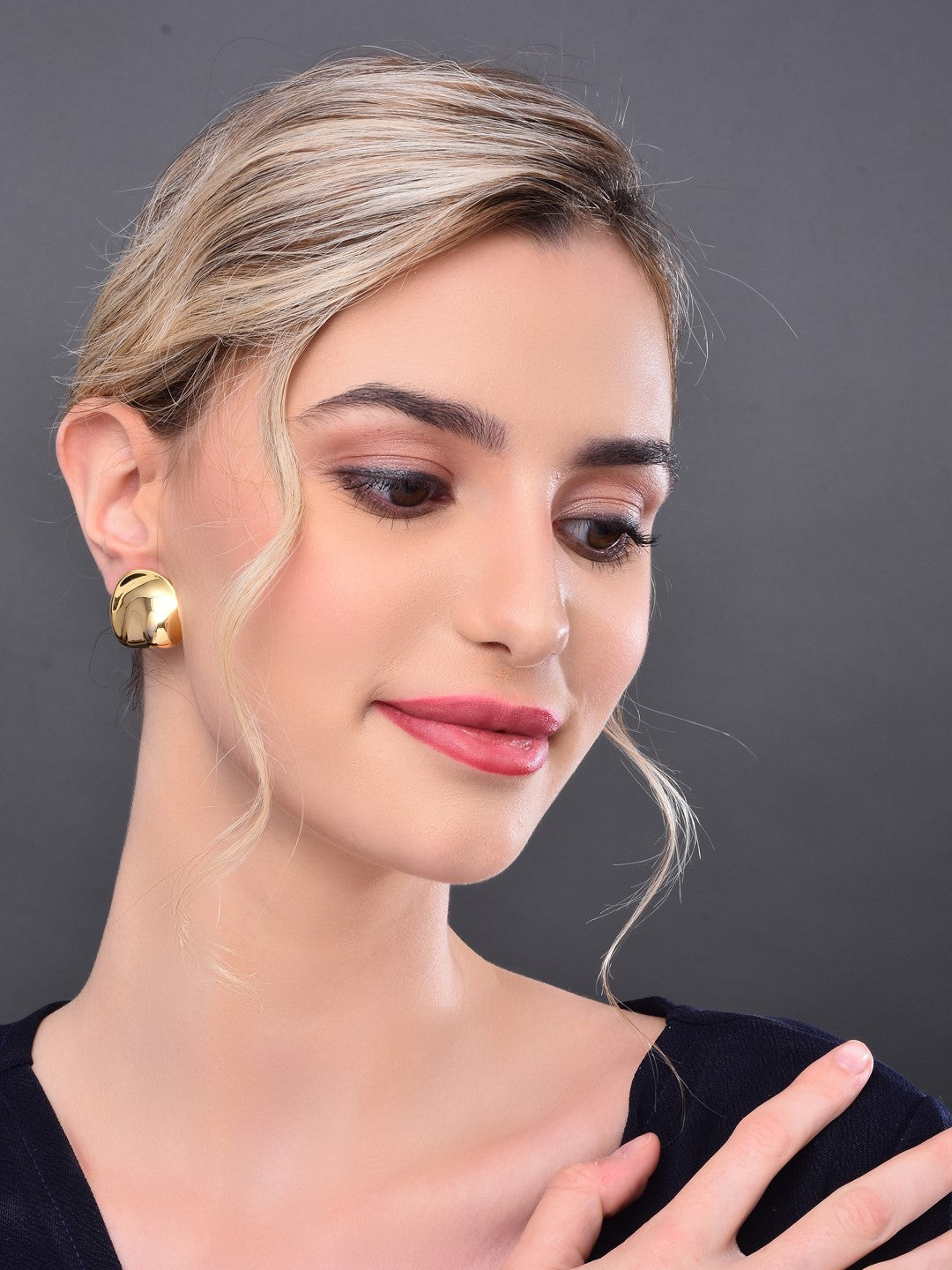 Gold Stud Earring
