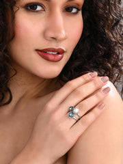 Triple Charm Adjustable Ring