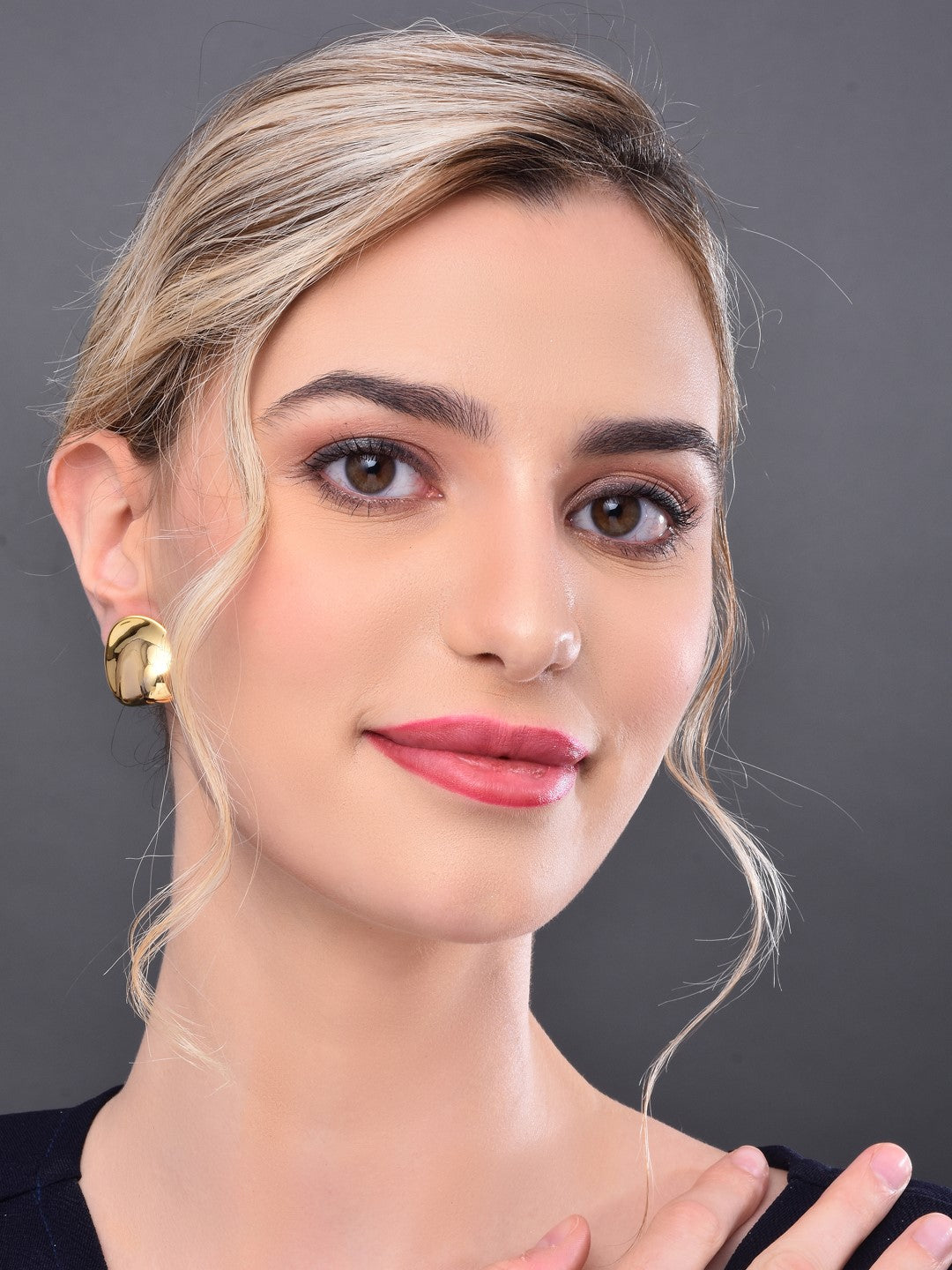 Gold Stud Earring