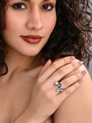 Monochrome Trio Ring