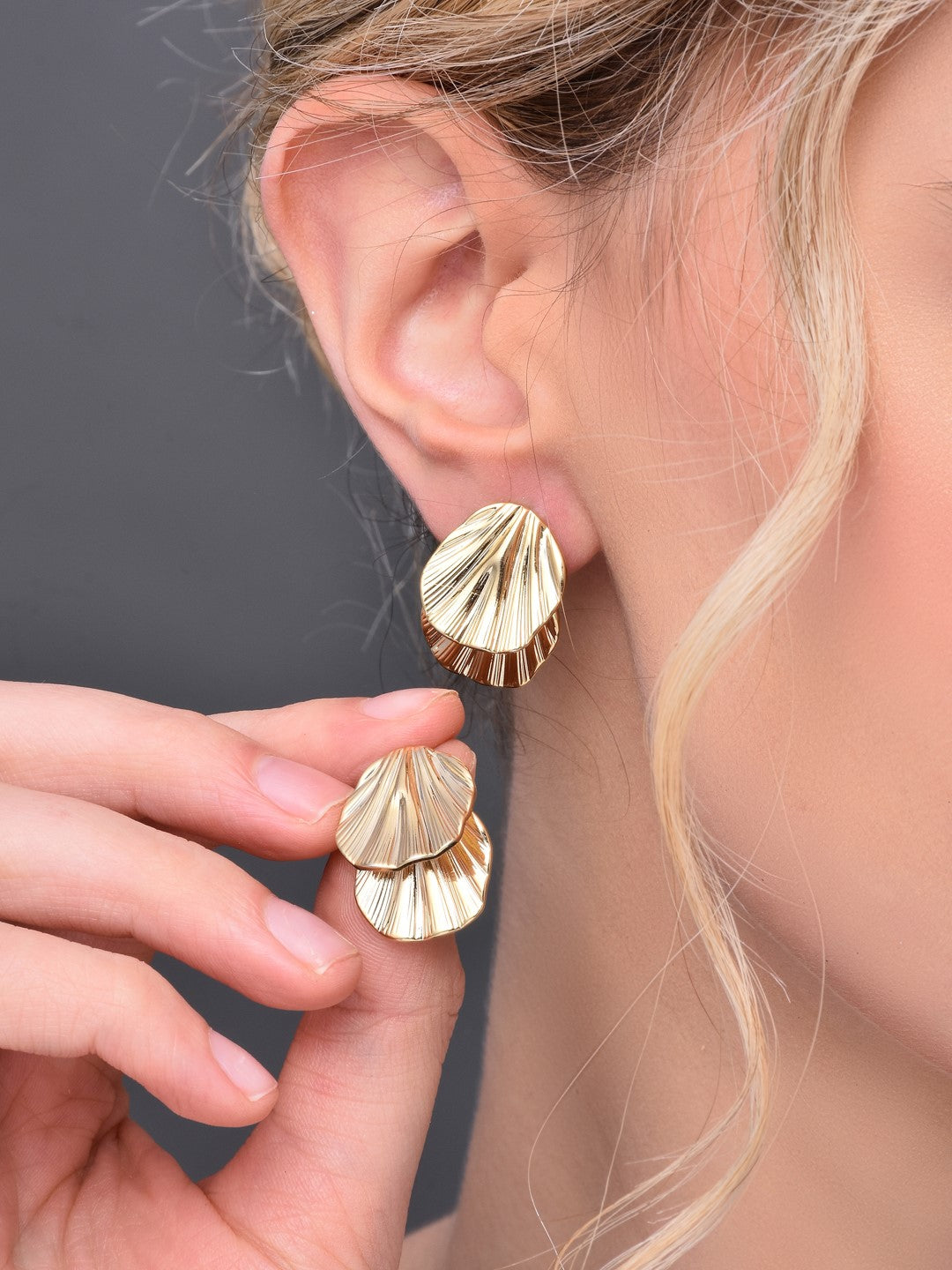 Golden Stud Earring
