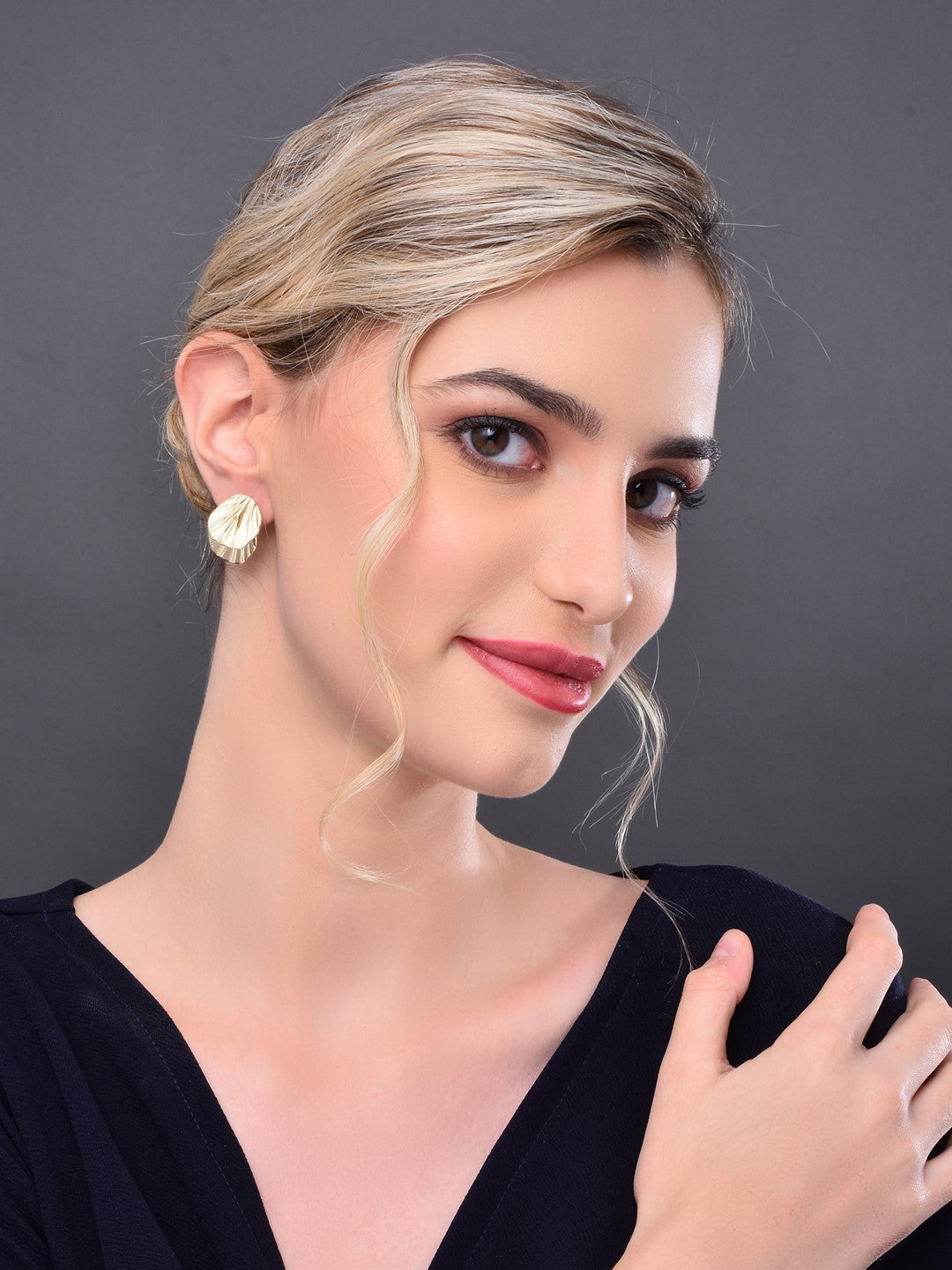 Golden Stud Earring