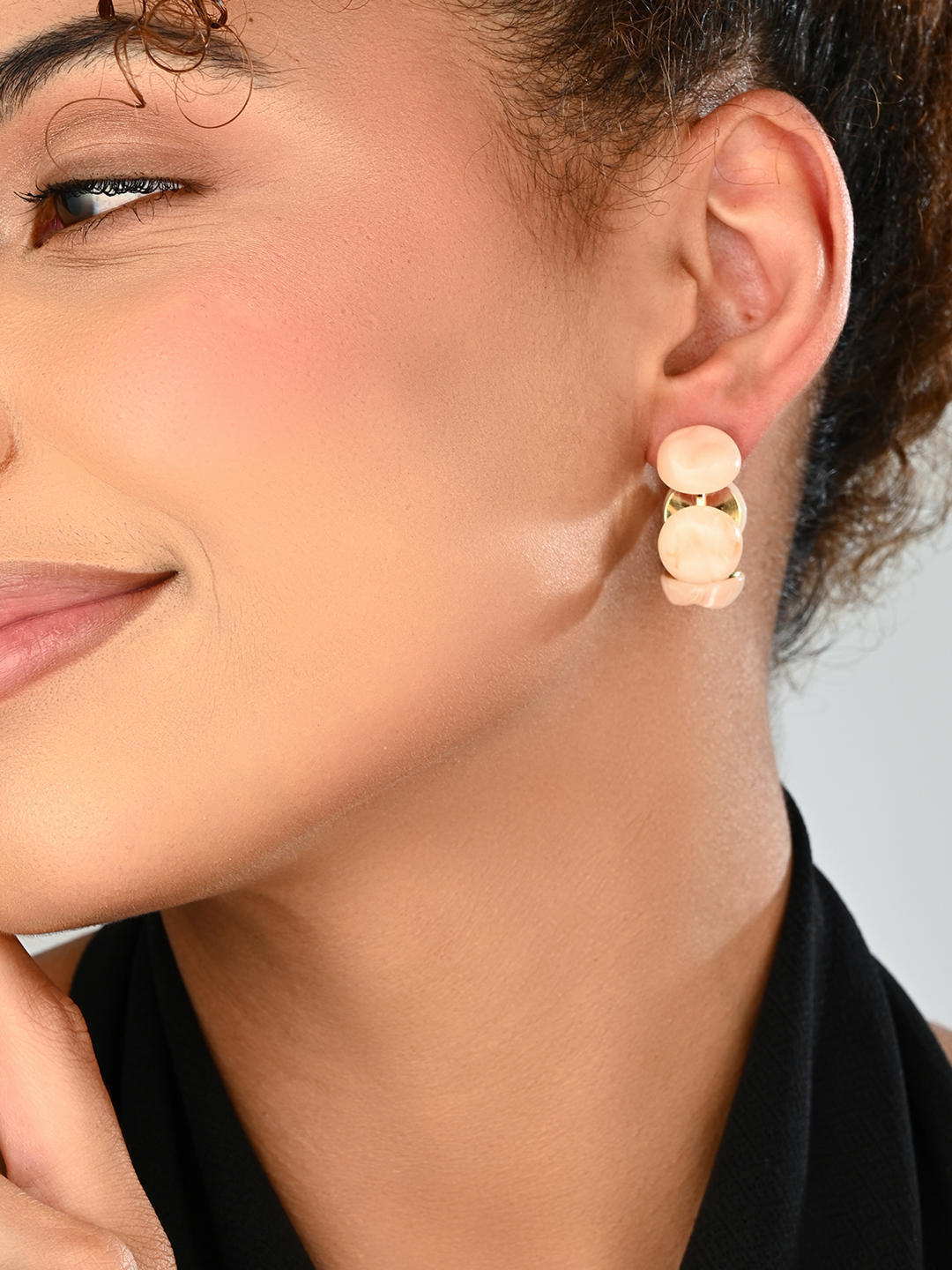 Peach Glow Earrings