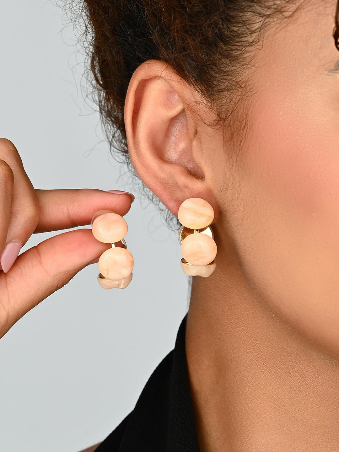 Peach Glow Earrings