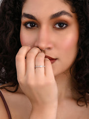 Eternal Marquise Solitaire Ring – Silver