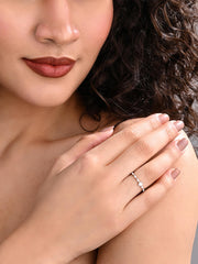 Eternal Marquise Solitaire Ring – Silver