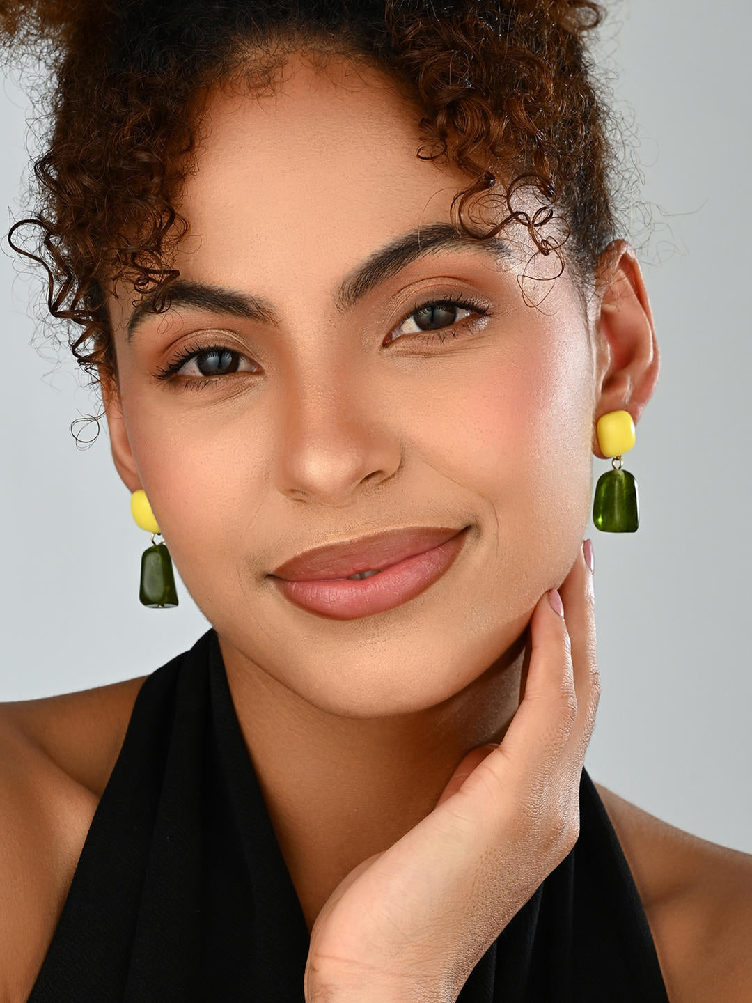 Citrus Moss Drop Earring