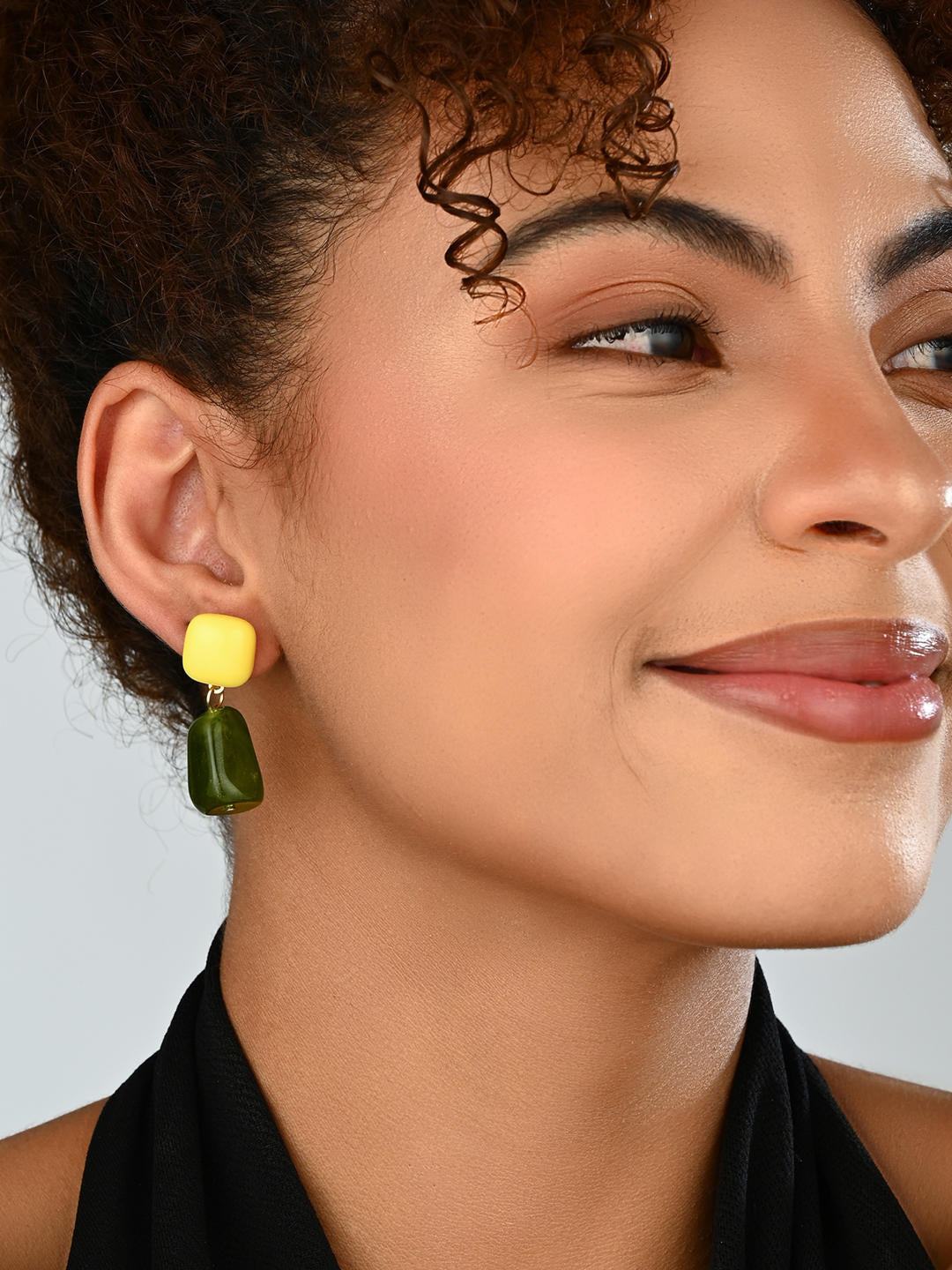 Citrus Moss Drop Earring