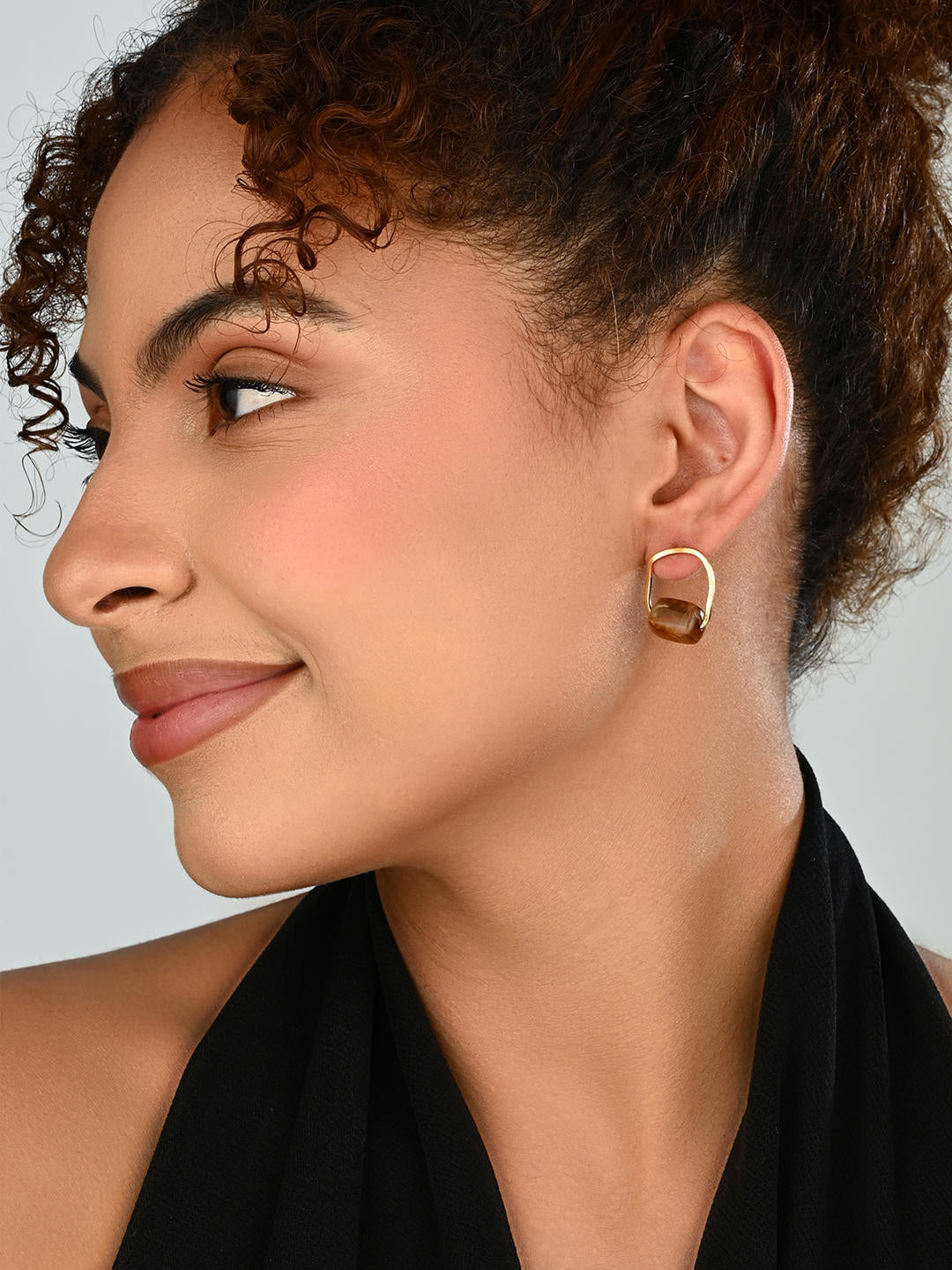 Amber Edge Studs