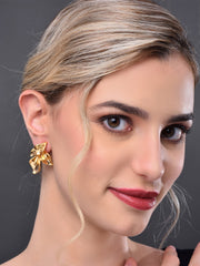 Gold Leaf Shape Earring