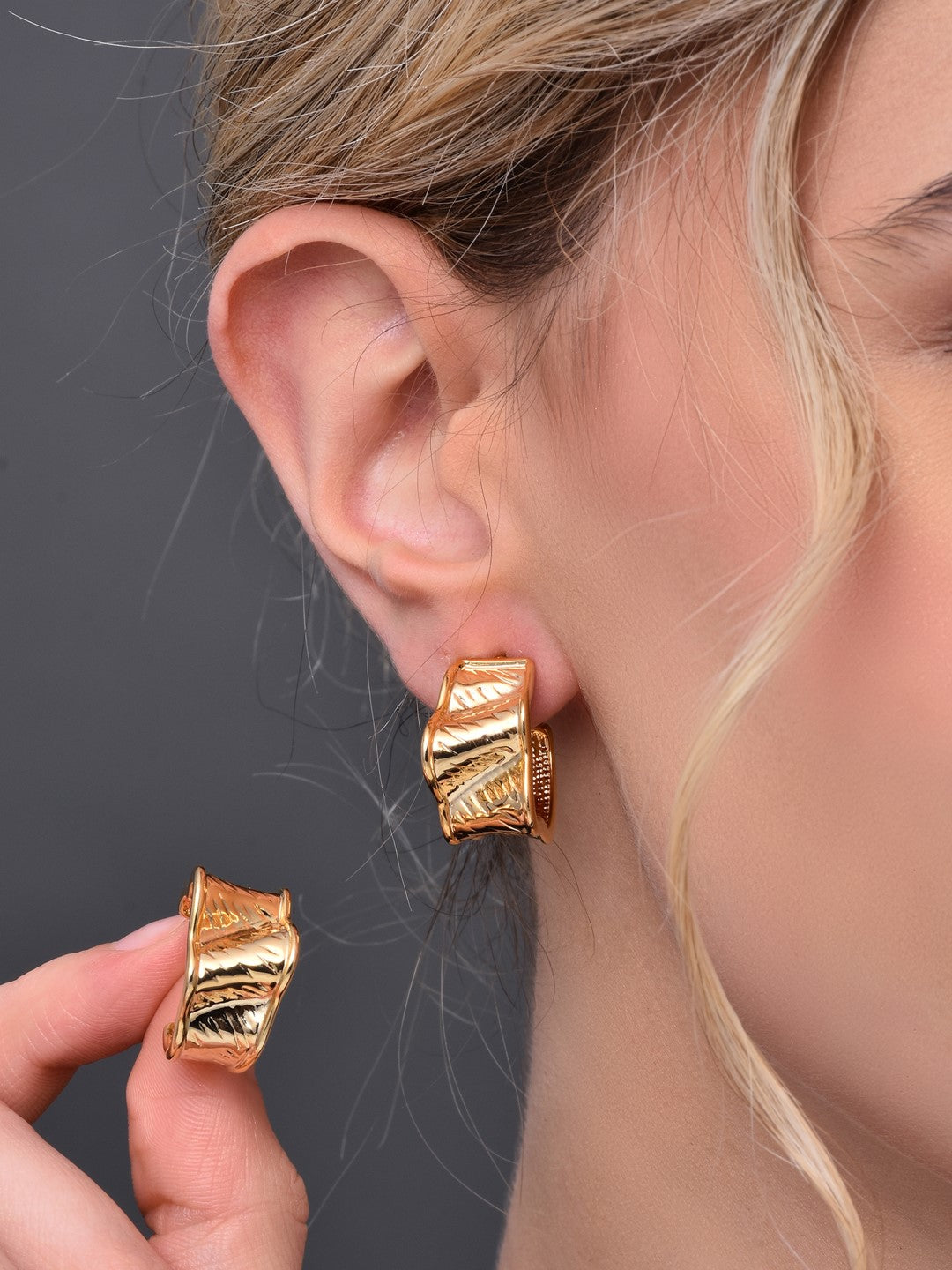 Gold Plated Classic Hoop